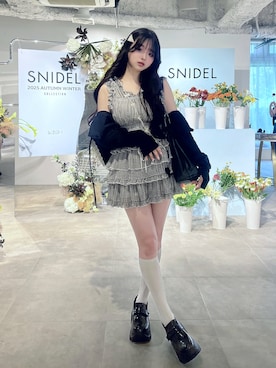 「アイテム（ローファー）」を使った、poyoさん（レディース・161cm）の夏コーディネート