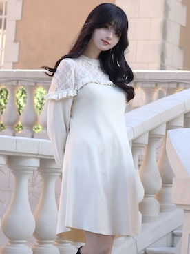 「フェミニン」｜poyoさん（レディース・161cm）の冬コーディネート