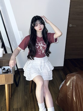 「アイテム（スカート）」を使った、poyoさん（レディース・161cm）の夏コーディネート