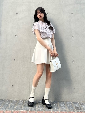 「トワルドジュイ」｜「アイテム（スカート）」を使った、poyoさん（レディース・161cm）の夏コーディネート