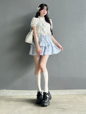 「アイテム（トートバッグ）」を使った、poyoさん（骨格ストレート・レディース・161cm）の夏コーディネート