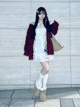 「アイテム（トップス）」を使った、poyoさん（レディース・161cm）の秋コーディネート