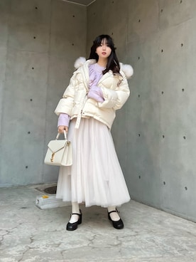 「Scat（スキャット）のアイテム」を使った、poyoさん（レディース・161cm）の冬コーディネート