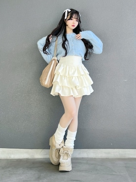 「アイテム（バッグ）」を使った、poyoさん（レディース・161cm）の秋コーディネート