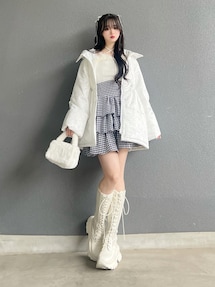 lovilyn★ラヴィリン★ジャガードミドル丈エコダウンジャケット Lovilyn（ラヴィリン）の「ジャガードミドル丈エコダウン