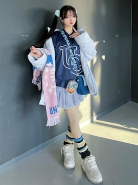 「アイテム（その他アウター）」を使った、poyoさん（レディース・161cm）の秋コーディネート