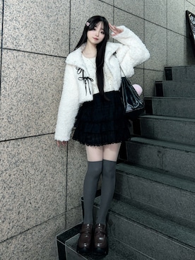 「アイテム（ジャケット/アウター）」を使った、poyoさん（レディース・161cm）の秋コーディネート