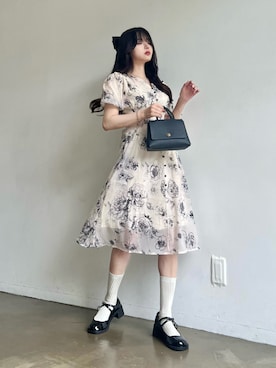 「アイテム（ワンピース/ドレス）」を使った、poyoさん（レディース・161cm）の夏コーディネート