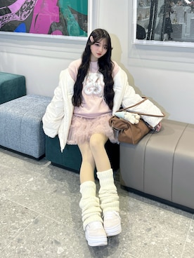 「アイテム（シューズ）」を使った、poyoさん（レディース・161cm）の冬コーディネート