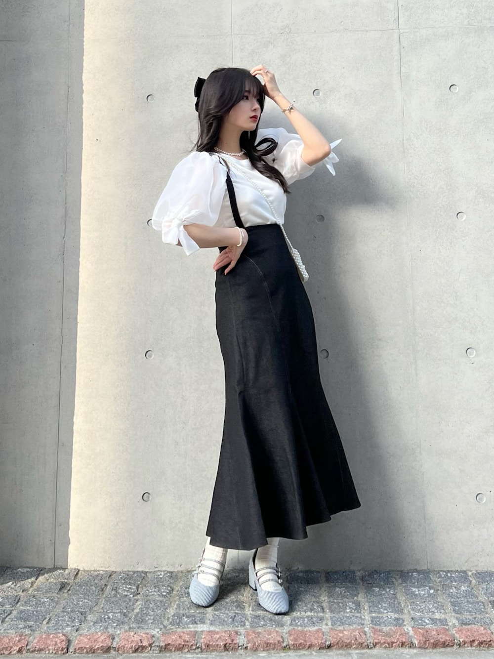 ANDMARY アンドマリー トゥインクルハイウエストスカート andmary