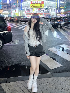 「eimy istoire（エイミーイストワール）のアイテム」を使った、poyoさん（レディース・161cm）の夏コーディネート