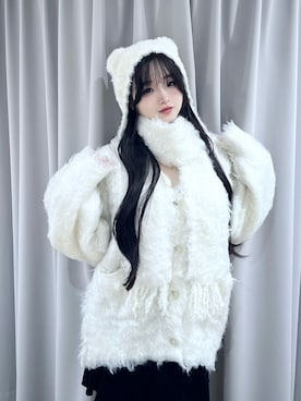 「アイテム（トップス）」を使った、poyoさん（レディース・161cm）の秋コーディネート