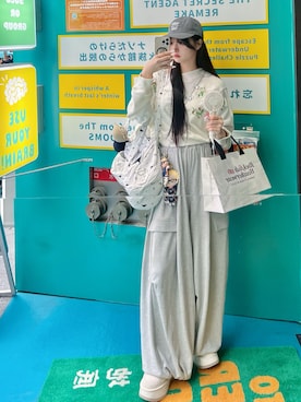 「アイテム（キャップ）」を使った、poyoさん（骨格ストレート・レディース・161cm）の秋コーディネート