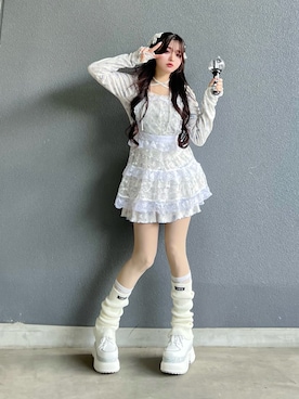 「Lovilyn（ラヴィリン）のアイテム」を使った、poyoさん（レディース・161cm）の春コーディネート