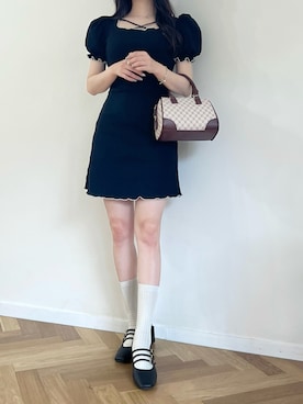 「アイテム（ワンピース/ドレス）」を使った、poyoさん（レディース・161cm）の夏コーディネート