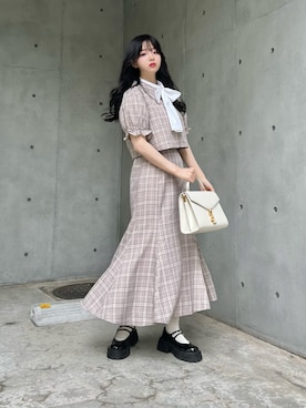 「apres jour（アプレジュール）のアイテム」を使った、poyoさん（レディース・161cm）の春コーディネート