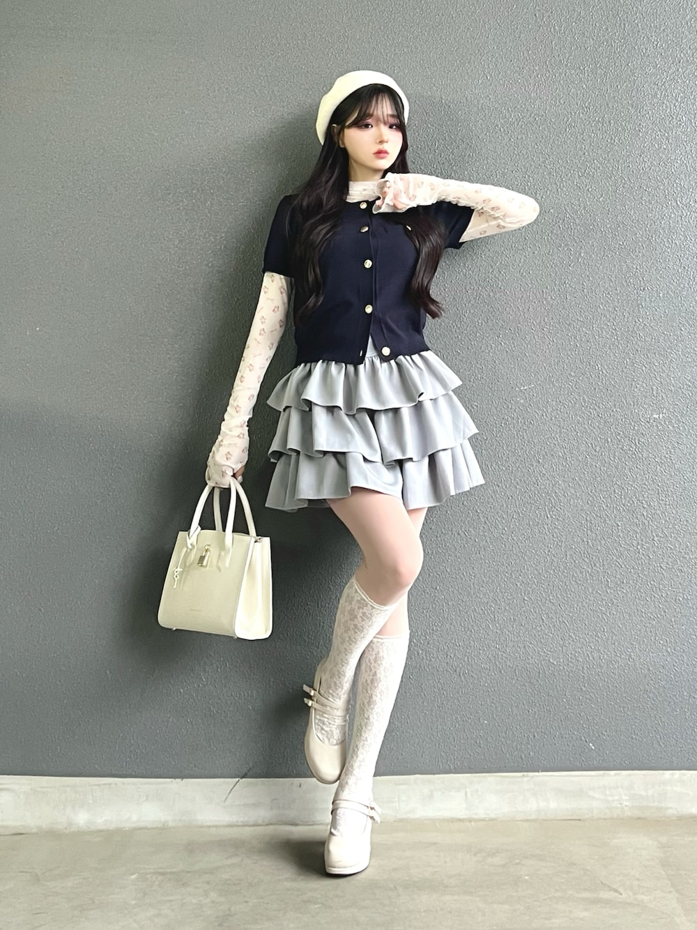 Lovilyn(ラヴィリン)の「-5kg三段フリルミニスカート(パンツ Lovilyn(ラヴィリン)の「-5kg三段フリルミニスカート(パンツ