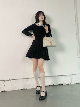 「LILY BROWN（リリーブラウン）のアイテム（トップス）」を使った、poyoさん（レディース・161cm）の秋コーディネート