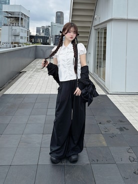 「Lovilyn（ラヴィリン）のアイテム」を使った、poyoさん（レディース・161cm）の夏コーディネート