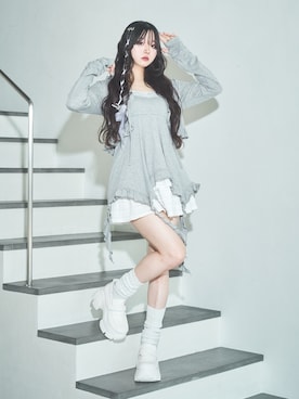 「アイテム（シューズ）」を使った、poyoさん（レディース・161cm）の夏コーディネート