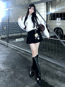 「アイテム（スウェット）」を使った、poyoさん（レディース・161cm）の秋コーディネート