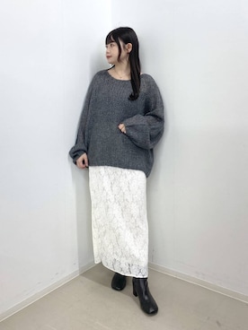 「A part by（アパートバイ）のオブリークトゥショートブーツ（ブーツ、ブラック系）」を使った、かほちさん（レディース・149cm）の秋コーディネート