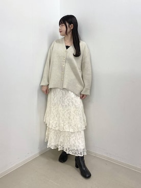 「A part by（アパートバイ）のオブリークトゥショートブーツ（ブーツ、ブラック系）」を使った、かほちさん（レディース・149cm）の秋コーディネート