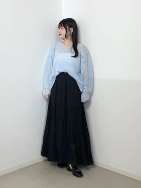 「Heather（ヘザー）のアイテム（トップス）」を使った、かほちさん（レディース・149cm）の春コーディネート