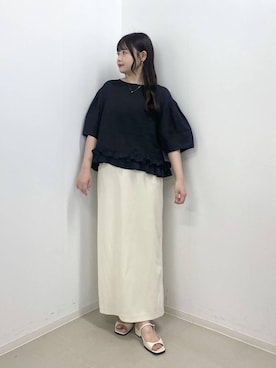 「SNAP_apart by lowrys」｜かほちさん（レディース・149cm）の夏コーディネート