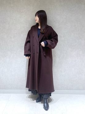 「アイテム（チェスターコート）」を使った、かほちさん（レディース・149cm・20代）の秋コーディネート