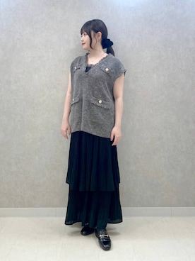 「アイテム（スカート）」を使った、かほちさん（レディース・149cm・30代）の秋コーディネート