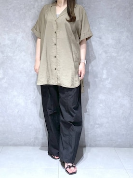 「アイテム（タンクトップ）」を使った、かほちさん（レディース・149cm・20代）の夏コーディネート