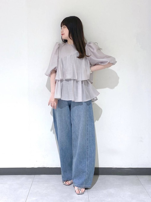 apart by lowrys アシメ ペプラム ブラウス ライトグレー 楽天市場】【SALE／20%OFF】アシメペプラムブラウス A part by
