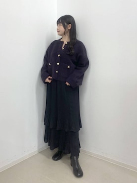 「A part by（アパートバイ）のアイテム（ブーツ）」を使った、かほちさん（レディース・149cm）の秋コーディネート