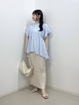 「お仕事コーデ_apart by lowrys」｜かほちさん（レディース・149cm）の夏コーディネート