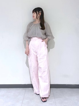 「A part by（アパートバイ）のアイテム」を使った、かほちさん（レディース・149cm）の夏コーディネート