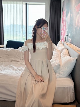 「アイテム（ドレス）」を使った、Nさん（レディース・168cm・30代）の夏コーディネート