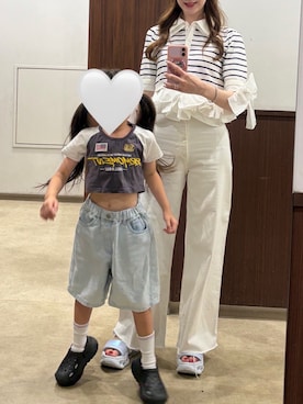 「SNIDEL（スナイデル）のアイテム（トップス）」を使った、Nさん（レディース・168cm）の夏コーディネート