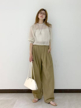 「NINA&JULES（ニナエジュール）のアイテム」を使った、ERIKA (BABYLONE)さん（レディース・166cm）の夏コーディネート