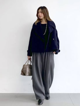 「RIPANI(リパーニ)のアイテム」を使った、ERIKA (BABYLONE)さん(レディース・166cm)の冬コーディネート