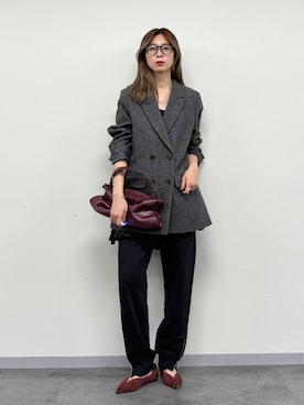 「HENRI EN VARGO（ヘンリエンヴァーゴ）のアイテム」を使った、ERIKA (BABYLONE)さん（レディース・166cm）の秋コーディネート