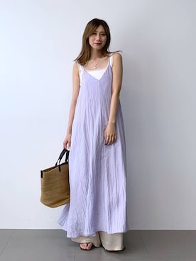 「MOHI（モヒ）のアイテム」を使った、ERIKA (BABYLONE)さん（レディース・166cm）の夏コーディネート