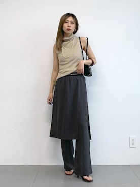 「MOHI（モヒ）のアイテム」を使った、ERIKA (BABYLONE)さん（レディース・166cm）の夏コーディネート