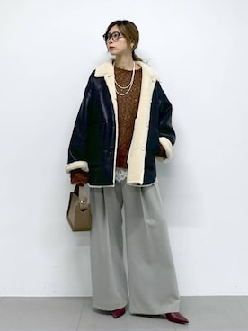 「アイテム（アクセサリー）」を使った、ERIKA (BABYLONE)さん（レディース・166cm）の秋コーディネート