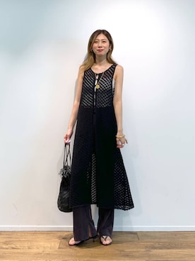 「MOHI（モヒ）のアイテム」を使った、ERIKA (BABYLONE)さん（レディース・166cm）の夏コーディネート