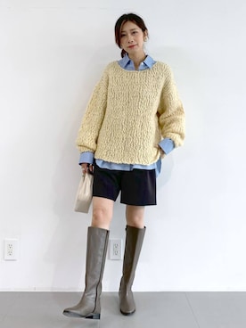 「BRIE LEON（ブリーレオン）のアイテム」を使った、ERIKA (BABYLONE)さん（レディース・166cm）の冬コーディネート