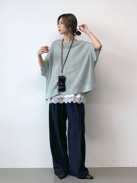 「CORSO ROMA，9（コルソローマ）のアイテム」を使った、ERIKA (BABYLONE)さん（レディース・166cm）の春コーディネート