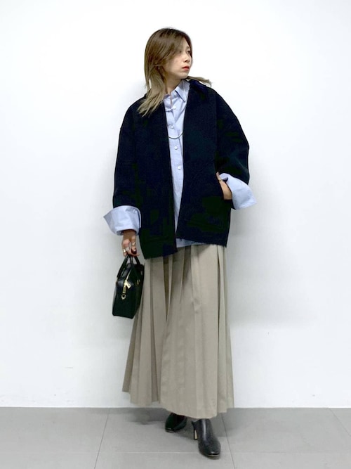 ナバホパール風ネックレス120cm