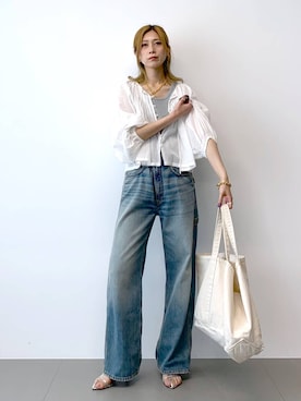 「アイテム（シュシュ）」を使った、ERIKA (BABYLONE)さん（レディース・166cm）の秋コーディネート
