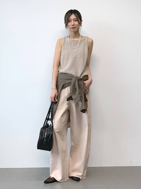 「CORSO ROMA，9（コルソローマ）のアイテム」を使った、ERIKA (BABYLONE)さん（レディース・166cm）の春コーディネート